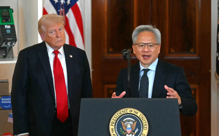 Trump’s Nvidia Stock Trades Revealed Ahead of Jensen Huang’s National Science Medal